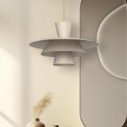 Luminex Hänglampa Plato, beige, metall, Ø 38 cm, E27