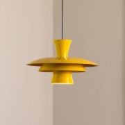 Luminex Hänglampa Plato, senapsgul, metall, Ø 38 cm, E27