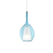 Ideallux Ideal Lux Pendellampa Kalique 2, blå, Ø 18 cm, plast