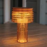 Newgarden LED-solcellsbordslampa Ambar, orange, PMMA, IP44