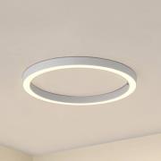 Lucande LED-taklampa Neor, vit, Ø 60 cm, CCT, dimbar