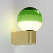 MARSET LED-vägglampa Dipping Light A1, grön/guld