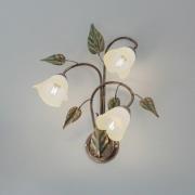 ONLI Vägglampa Miranda 3 lampor, brons