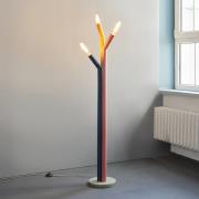 OSRAM golvlampa Decor Straw, 3 lampor, färgglad, stål, E27