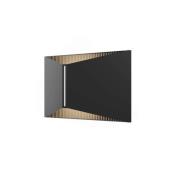 LOOM DESIGN LED-utomhusvägglampa X, svart, IP65, aluminium