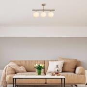 Opviq Taklampa Atmaca, 3 lampor, antik guld, glas, 60 cm