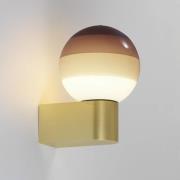 MARSET LED-vägglampa Dipping Light A1, brun/mässing