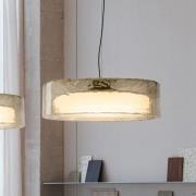 MARSET LED-hänglampa Ringo, Ø 70 cm, rökgrå, plast