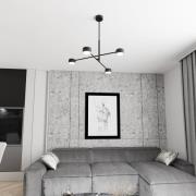 EMIBIG LIGHTING Pendellampa Natsu, längd 64 cm, metall, 4 lampor.