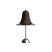 Verpan LED-batteridriven bordslampa Pantop, brun, höjd 30 cm, IP44