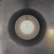 Knikerboker LED-vägglampa DoppioZero, krämvit/vit, Ø 30 cm