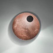 Knikerboker LED-vägglampa Pois, koppar, Ø 25 cm, dimbar