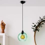 Opviq Pendellampa Benek, grön, glas, Ø 20 cm, E27