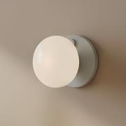 ALDEX Vägglampa Flo, grå, Ø 19 cm, glas