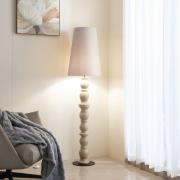 Lucande golvlampa Lyndorin, beige, keramik, 150 cm