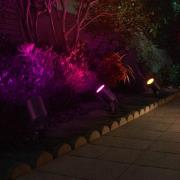 Hama Smart LED-markspettspotlight, svart WLAN, IP65 RGBW dimbar