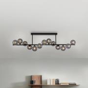 Schöner Wohnen Taklampa Dubai, rökfärgat glas, 13-fl., G9