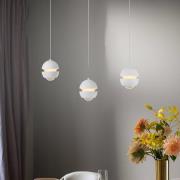 SCHÖNER WOHNEN LED-hänglampa Lini vit, 3 lampor, 3 000 K