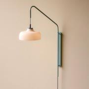 HÜBSCH Vägglampa Current, ljusblå, utskjutande längd 71 cm