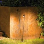 Vibia utomhus LED-golvlampa Brisa, 3 lampor, khaki