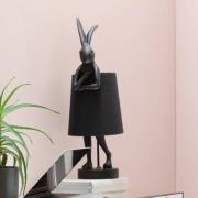 KARE bordslampa Animal Rabbit, svart/guld, 68 cm, E14