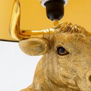 KARE bordslampa Boxer Bull, svart/guld, 53 cm, E27