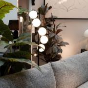 KARE Golvlampa Scala Balls, svart, 160 cm, G9