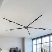 Lindby Skensystem 48V Lumaro, ljuslist, 10 lampor, svart