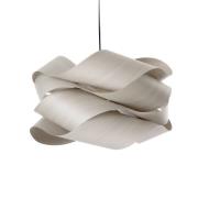 LZF LAMPS LZF hänglampa Link, grå/nickelfärgad, Ø 69 cm, trä
