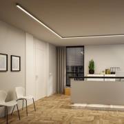 Paulmann LED-ljuslist Linion, krom, 100 cm, 3 000 K