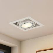 Arcchio Yasna infälld taklampa, enstaka ljuskälla, vit