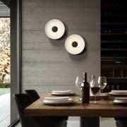 Linea Light LED-taklampa Basin_P, svart, metall, Ø 48 cm