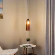 Solbika Lighting Hänglampa Soda glascylinder bärnstensfärgad Ø 12 cm