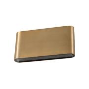 Nowodvorski Lighting LED-vägglampa Semi M, aluminium, guld, längd 17,5...