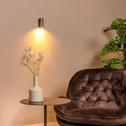 Lucide Spotlight till vägg Dupla, rostfärgad, höjd 9 cm, metall