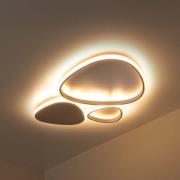 Lucide LED-taklampa Samling, längd 62 cm, taupe, metall