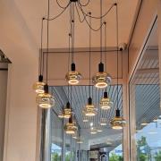 Segula hänglampa Spyder 7 Wave, svart, 7 lampor