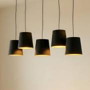 Lucande Thamila hänglampa, svart, ek