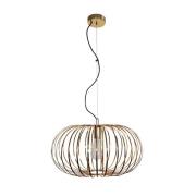 Domiluce Hänglampa Globe, Ø 51 cm, guldfärgad, 1 lampa, E27