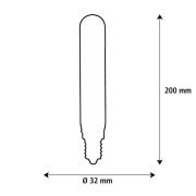 SEGULA LED Elegant Line E27 3W Tube 2.200 K Glödtråd dimbar