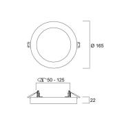 Sylvania LED-taklampa START 5in1, vit, Ø 17 cm, CCT, dimbar