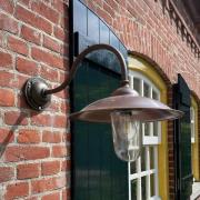 K.S. Verlichting Utomhusvägglampa Vienna I, koppar, Ø 35 cm, IP44