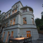 SLV LED-ackumlampa Vinolina Two, beige, aluminium, Ø 11 cm, IP65