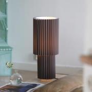 Markslöjd bordslampa Catis, grå, 45 cm hög, textil, E27