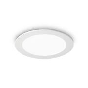 Ideallux LED-takinbyggnadslampa Groove rund 3 000 K 11,8 cm