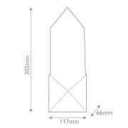 Quintiesse LED-vägglampa CAESAR, antikmässing, höjd 31 cm Metall/alaba...