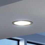 EGLO connect LED inbyggnadslampa Fueva-C, Ø 22,5 cm, nickel