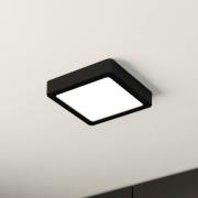 EGLO LED-taklampa Fueva 5 IP44 3000K svart 16x16cm