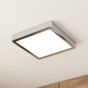EGLO LED-taklampa Fueva 5 IP44 3000K krom 21x21cm