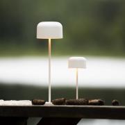 Konstsmide LED-batteridriven bordslampa Lille, höjd 20 cm, vit, IP54, ...